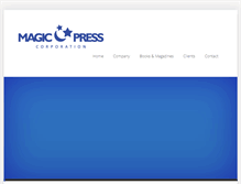 Tablet Screenshot of magicpresscorp.com